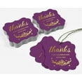 thumbnail image 5 of Inkdotpot Thanks For Celebrating With Me Birthday Bottle Tag Real Gold Foil Favor Bracket Shape Hang Tags Pack Of 50, 5 of 7
