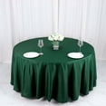 thumbnail image 4 of BalsaCircle 6 Pieces 120" Hunter Green Round Polyester Tablecloths Linens Party Kitchen Dining Banquet, 4 of 8