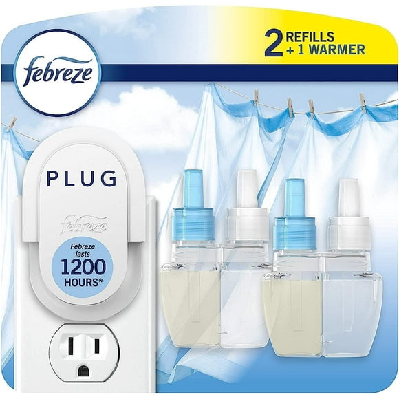 Ambientador Febreze PLUG Linen & Sky con 2 recargas de 25 ml