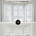 thumbnail image 3 of MERIVILLE 1" Bay Window Curtain Rod Set, Adjustable Side 20–37" and Center 38–72", Single Rod, Satin Nickel, 3 of 11