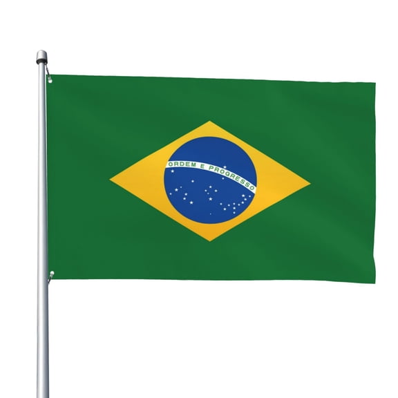 Brazil Flag Flag 4x6 Ft Big Flag For Outdoor Indoor Office Workplace Home Garden