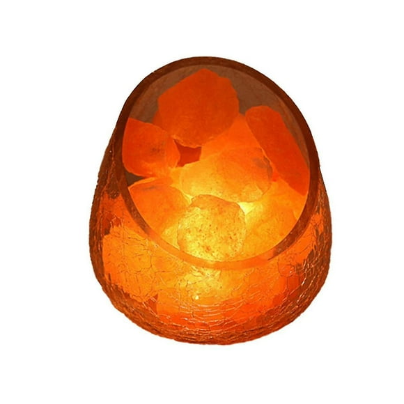 Himalayas Crystal Salt Lamp Ice Cracked Glass Salt Lamp Bedside Lamp Fashion Night Light Dimming Table Lamp Eu Plug-yujia