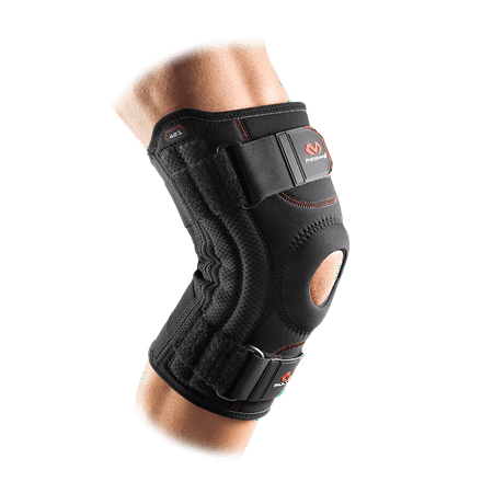 UPC: 0029369421141 | McDavid MD421 Knee Support w/Stays Adult L BLACK