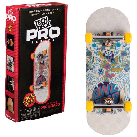 Monopatín Finger TECH DECK Santa Cruz Pro Series con pantalla