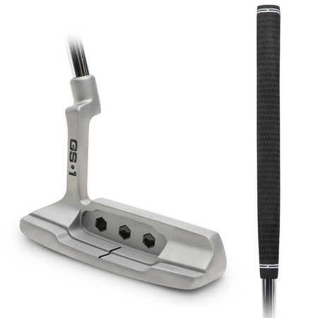 GoSports GS1 Tour Golf Putter - 34  Right-Handed Blade Putter with Pistol Grip and Milled Face
