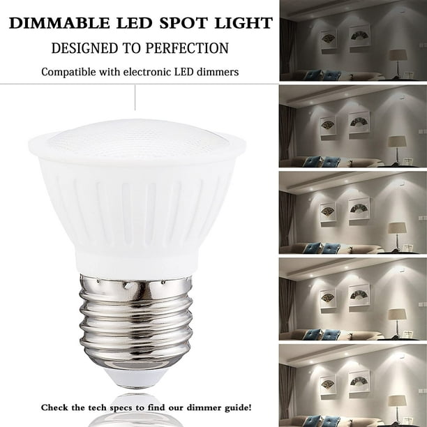 Disco Karu Montgomery WELLHOME PAR16 LED Bulb Dimmable, 7W 65W Equivalent, Natural White 4000K  E26 Medium Base 700Lm 120°Beam Angle Light Bulb, 12-Pack - Walmart.com