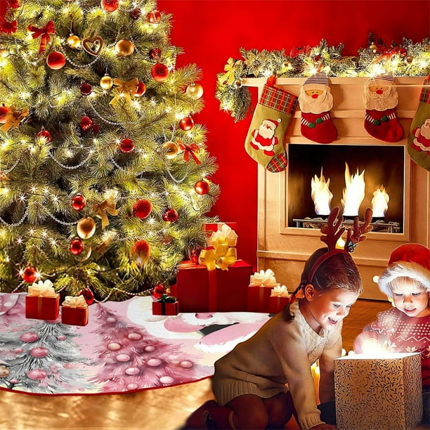 Hot6sl Liquidación de Ahorros de Verano Falda para Árbol de Navidad Decoración Navideña Falda para Árbol Decoración para Árbol de Navidad Adornos