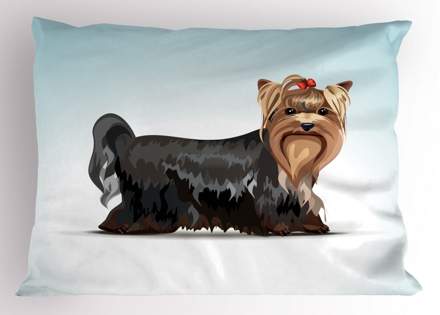 Yorkie Custom Pup Plush Soft Pillow Case