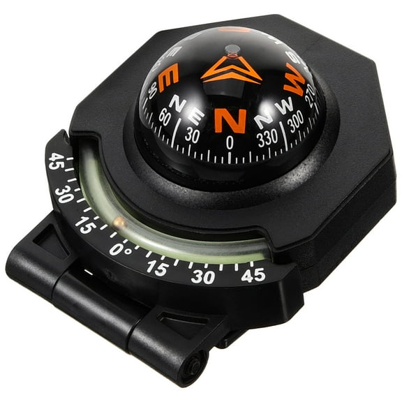 IBASETOY Auto Compass for Car - Stylish and Accurate Black Marine and Boat Compatible