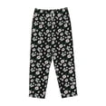 thumbnail image 4 of Xecao Daisies Flowers Women's Straight Lounge Pajama Pants: The Epitome of Relaxed Sleepwear, 4 of 9