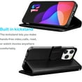 thumbnail image 5 of Tiflook For iPhone 13 Pro (6.1 inch) 2021 Wallet Case, Luxury PU Leather ID Cash Credit Card Holder Slots [Kickstand Feature] [Wrist Strap] Carrying Flip Cover [Black], 5 of 7