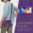 thumbnail image 5 of FJLBDE Case for Xiaomi Redmi Pad SE 8.7 inch 2024, Rugged Shockproof Tablet Cases Cover with Kickstand Shoulder Strap, Purple, 5 of 7