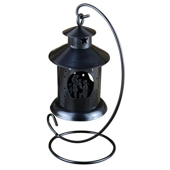 jovati Fall Home Decor Indoor Hanging Candles Holder Retro Iron Candlestick Lantern Home Party Decor