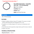 thumbnail image 2 of Rear Differential Gasket - Compatible with 1965 - 1973 Ford Mustang 1966 1967 1968 1969 1970 1971 1972, 2 of 2