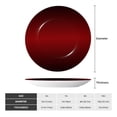 thumbnail image 2 of Yiaed Red Geometric Print Bone China Decorative Plate Ceramic Dinner Plates Art Crafts with Display Stand-7in, 2 of 6