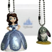 Sofia the First "Amber & Clover the Rabbit" 2 pc. Keychain/Dnagler Set - Limited Availability New