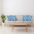 thumbnail image 4 of Ambesonne Retro Throw Pillow Cover 4 Pack, Vintage Mosaics Squares, 16", Pale Blue Dark Blue, 4 of 5