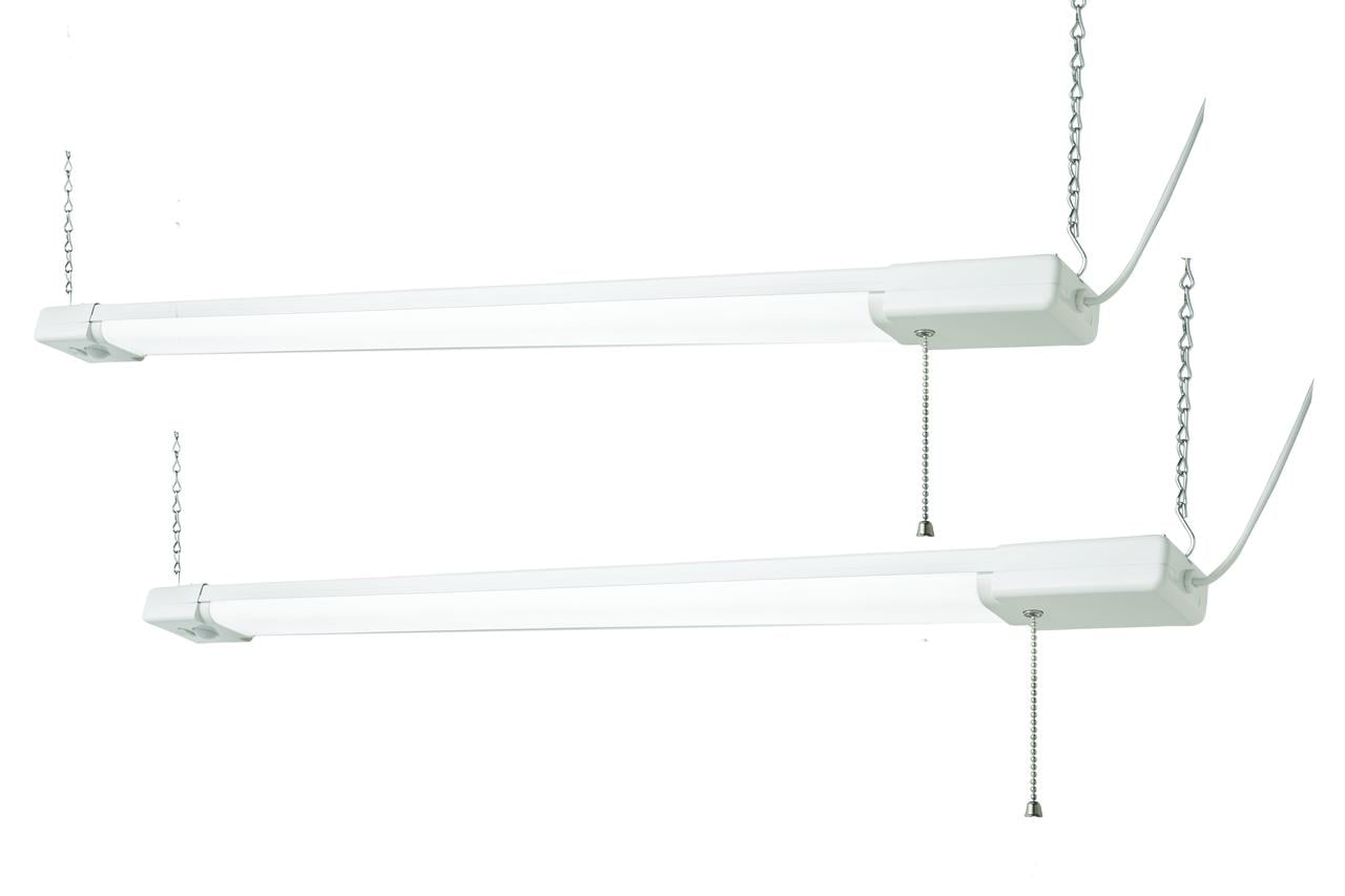 Hyper Tough 4500 Lumen Linkable LED Shop Light with Motion (2 pcs