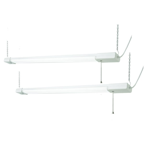 Hyper Tough 4500 Lumen Linkable LED Shop Light with Motion (2 pcs