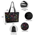 thumbnail image 2 of FORMRS Canvas Laptop Tote Bag for Women with 15.6" Computer Compartments Shoulder Handbag, Black Neon Lightning, 2 of 7