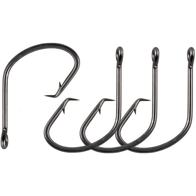 50pcs Fishing Circle Hooks Saltwater Set in line Circle Hook High