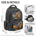 thumbnail image 5 of Chririnla Yellow Excavator Splash School Backpacks for Girls with Multi Pocket Lightweight School Bag, Multi-Pocket 17 Inch Kids Backpack for College Elementary School, 5 of 10