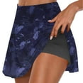 thumbnail image 4 of BiZtdJrK Tennis Sport Skort for Women Camo Print High Waist Athletic Skirt Gym Workout Skorts Purple M, 4 of 8