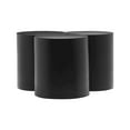thumbnail image 5 of Meridian Furniture Dimple 3 Piece Black Iron Metal Coffee Table, 5 of 5