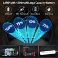 thumbnail image 4 of 4500mAh LED Solar Camping Lamp USB Rechargeable Lantern, 6 Modes SOS Waterproof Portable IP67 Waterproof Camping Lamp Tent Light for Outdoor Hiking Reading Emergency [Energy Class F], 4 of 5