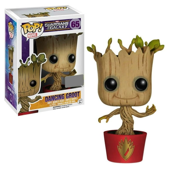 Funko POP! Marvel Dancing Groot Vinyl Bobble Head (Red Pot with Ravagers Logo)