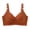 Brown, variant on Plus Size Wireless Bras for Women, Push up Adjustable Seamless Bralette, No Underwire Comfortable Full Support Brassiere, 38B/C-44B/C