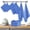 Sky Blue, variant on Native Fab 10-Piece Kitchen Set - 100% Cotton Dishcloths & Kitchen Towels, Heat Resistant Oven Mitts & Potholders, Soft, Absorbent & Durable, Great for Cooking, Baking, and Everyday Use - Navy Blue