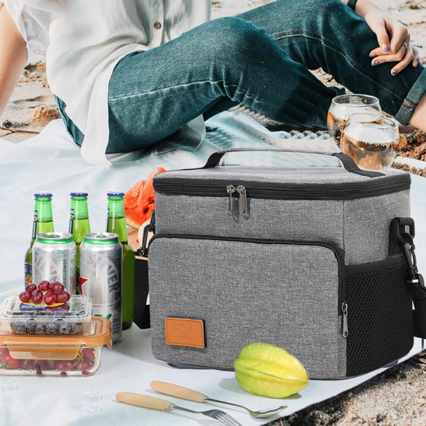 XWSHYW Contenedores de Almacenamiento Bolsa de Almuerzo Aislada para Mujeres y Hombres, Lonchera Reutilizable para La Oficina, Trabajo, La Escuela, Picnic, La Playa, Bolsa Congelada a Prueba de Fugas