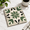 Vintage Dark Green Beige Starburst Geometry-12×12 Inch-10, variant on Brown green vine flowers 12×12 Inch 10-Piece Peel and Stick Vinyl Floor Tiles