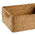 thumbnail image 6 of Seagrass Weaving Storage Basket Weaving Storage Basket Rectangle Handwoven Woven Basket Shelves Storage for Living Room Countertop Sundries Toys S, 6 of 7