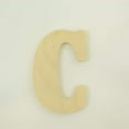 thumbnail image 2 of Package of 1, 8 Inch X 3/4" Thickness Baltic Birch Wood Letter C in The Goudy Heavy Font, Thick, Upper Case for Art & Craft Project, Made in USA, 2 of 4