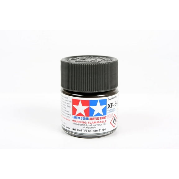 Tamiya Acrylic Mini XF84 Dark Iron 10ml Bottle TAM81784 Plastics Paint Acrylic