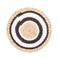 thumbnail image 1 of Fondo de paja de viento bohemio, decoración de pared, placa tejida a mano creativa para habitación de niños, colgante decorativo, 1 of 13