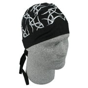 Zanheadgear Flydanna 100 Percentage Cotton Barbed Wire Bandanna (Gray)