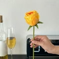 thumbnail image 6 of Kbndieu Artificial Yellow Roses, Artificial Flowers for Home Decor Indoor, Fake Bouquet Faux Floral Arrangements Dining Table Centerpieces for Kitchen Bridal Wedding Party Valentines Day Decorations, 6 of 6