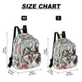 thumbnail image 3 of Casual Two Puppies with Hearts Backpack for School,College and Travel, Water Resistant Bookbag,, 3 of 7