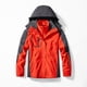 thumbnail image 3 of Parka impermeable para exteriores para hombres y mujeres, conjuntos de dos piezas, conjunto de abrigo de invierno cálido 3 en 1 para acampar y hacer senderismo, chaquetas a prueba de viento, 3 of 5