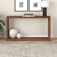 thumbnail image 3 of Evelyn&Zoe Modern Farmhouse 55" Wide Satin Walnut Console Table, 3 of 7