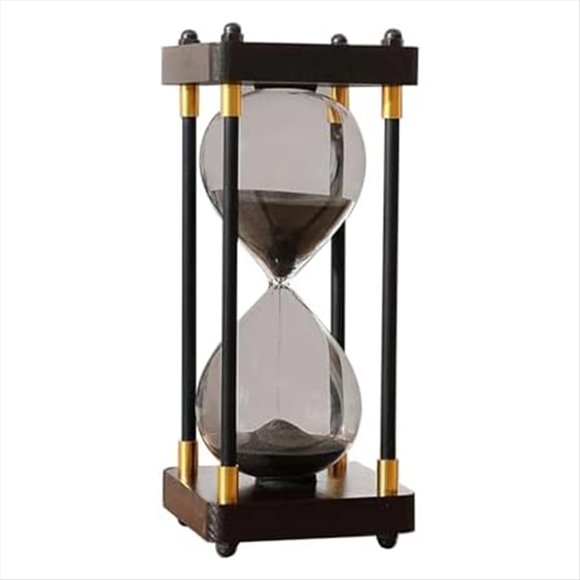 Reloj de Grande de 60 Minutos, Reloj de , Reloj de de Cristal Arcoíris, Reloj de de Regalo, para el Hogar, Escritorio, Negro