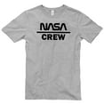 thumbnail image 2 of Plus Size NASA Crew DTG Designed Unisex Short Sleeve Cotton Jersey T-Shirt - Heather Grey XL, 2 of 4