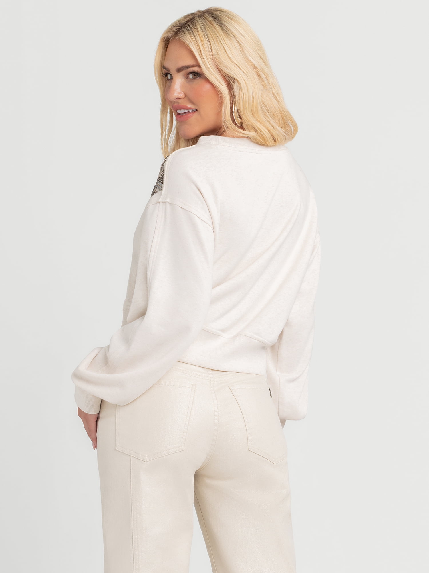 Jessica Simpson Women's Khissa Crewneck Top, Sizes XS-XL