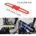 thumbnail image 4 of Correa de silicona para montaje en bicicleta con linterna, correas de amarre de goma, correa de silicona para bicicleta, linterna para casco, montaje de luz, correa para teléfono, corbata Ri. Afortunado Sencillez, 4 of 5