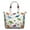 White Dinosaurs Geometric-1, variant on White Dinosaurs Geometric Leaves Pattern Travel Tote Bags for Women Carry On,Large Weekender Bags for Women Travel,Multi Functional Duffle Bag for Work,Shopping,Sports