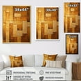 thumbnail image 4 of Designart "Gleaming Bronze Balance V" Abstract Shapes Floater Framed Wall Art Living Room, 4 of 5