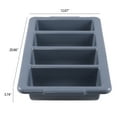 thumbnail image 6 of Julyeen 4 Pack Plastic 4-Compartment Commercial Cutlery Bin, Plastic Restaurant Silverware Holder Tray, Grey, 6 of 10